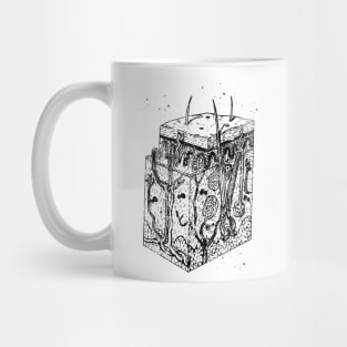 Anatomical skin layers Mug